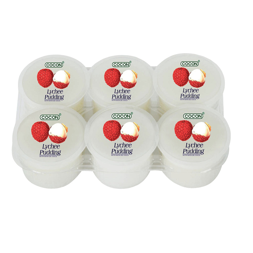 Cocon Pudding au litchi avec nata de coco - 480 g