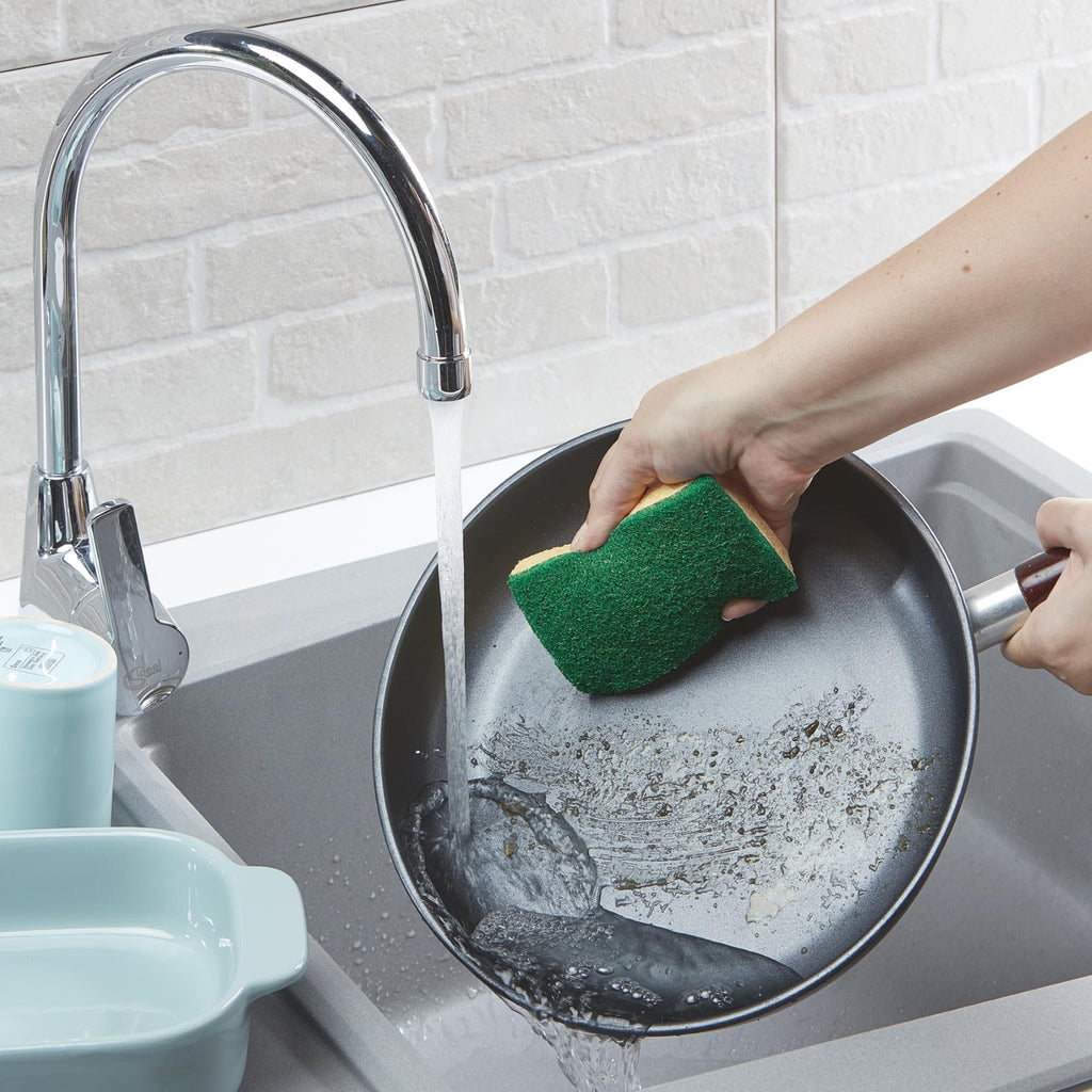 SPONTEX Éponges grattantes non abrasives finition rayée 2 éponges