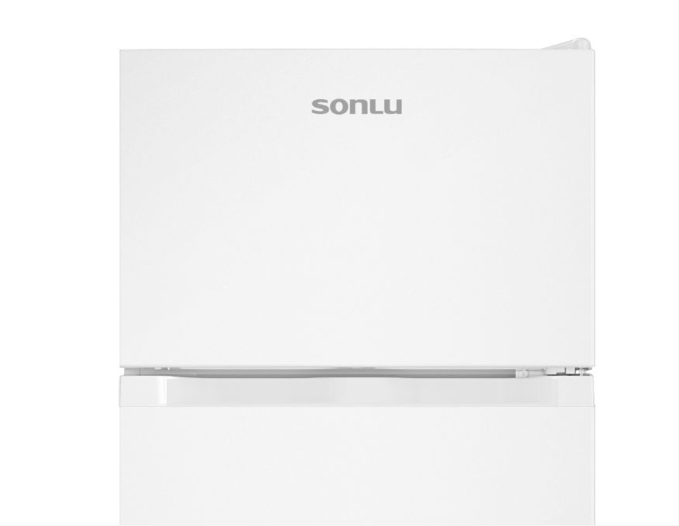 Sonlu CD-240F 206L Petit réfrigérateur avec congélateur en haut, refroidissement rapide et surgélation rapide, étagères et pieds réglables [Classe énergétique E]