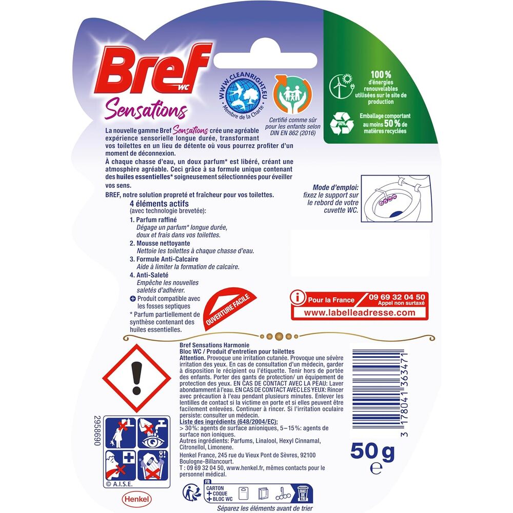 BREF Bloc WC sensations harmonie 50g