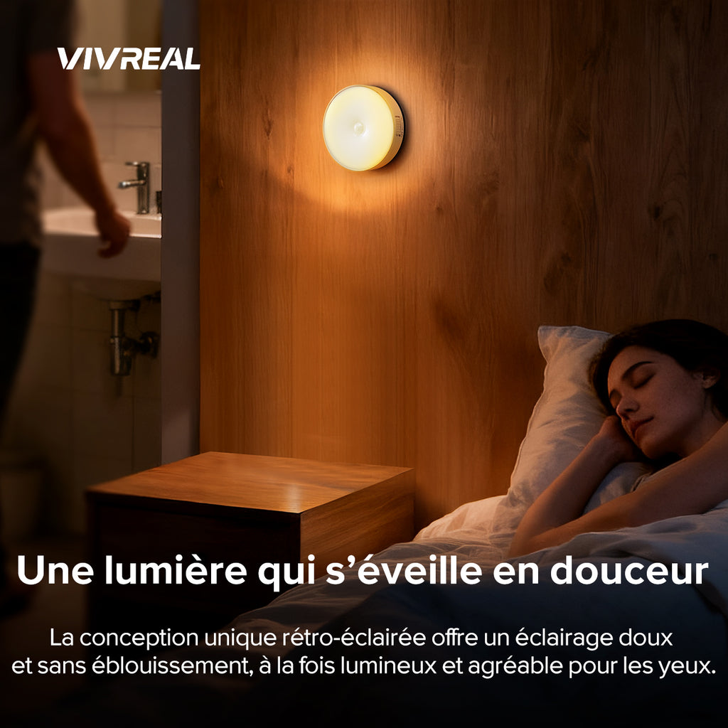 VIVREAL Veilleuses NL-03 en ABS et PC, lot de 3, offre annuelle, meilleurs choix cadeaux