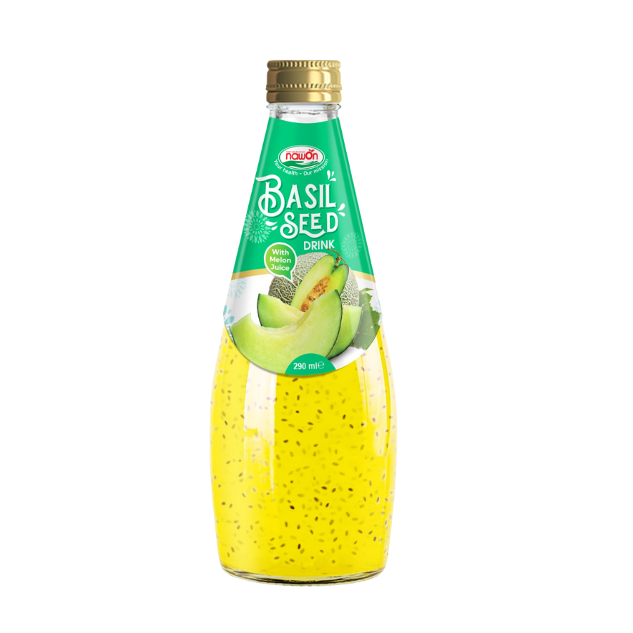 NAWON Boisson Melon Avec Graine De Basilic 290Ml