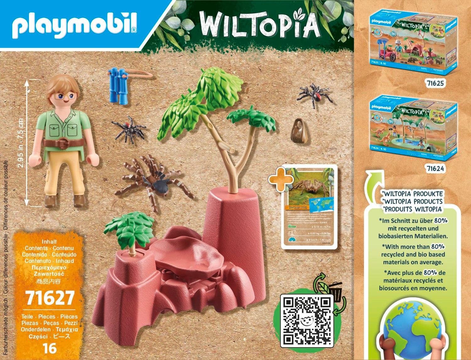 Playmobil aventurier araignee