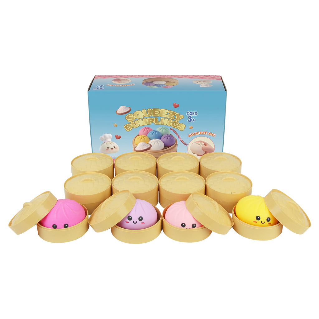 Brioches vapeur aux visages colorés