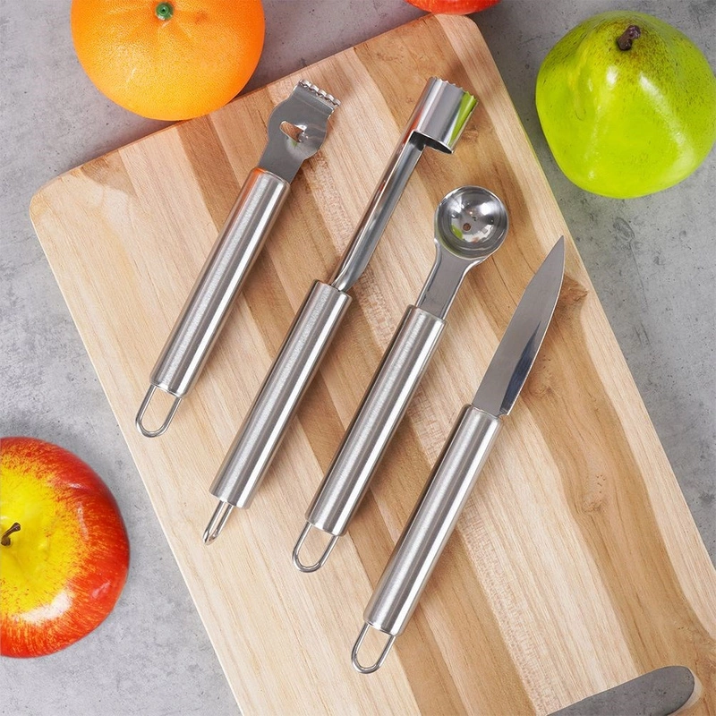 Alpina Kit d'outils pour fruits, 4 pièces, inox
