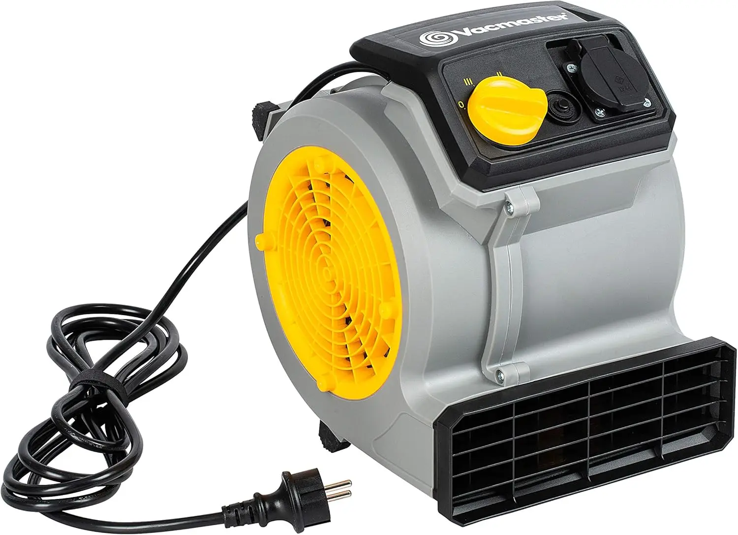 Vacmaster AM1202 Air Mover – Ventilateur de sol 124 W, 3 vitesses, débit d'air 245 L/s, inclinaison réglable, connexion en série jusqu'à 12 appareils, pour séchage, refroidissement et ventilation