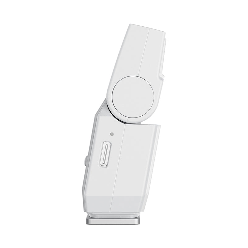 Ulanzi SL03 Mini flash avec éclairage vidéo, flash cobra GN8 6500 K, angle réglable à 90 °, 4 niveaux de puissance (1/8~1/1), griffe porte-accessoire pour reflex numériques Sony/Canon/Fuji, Blanc