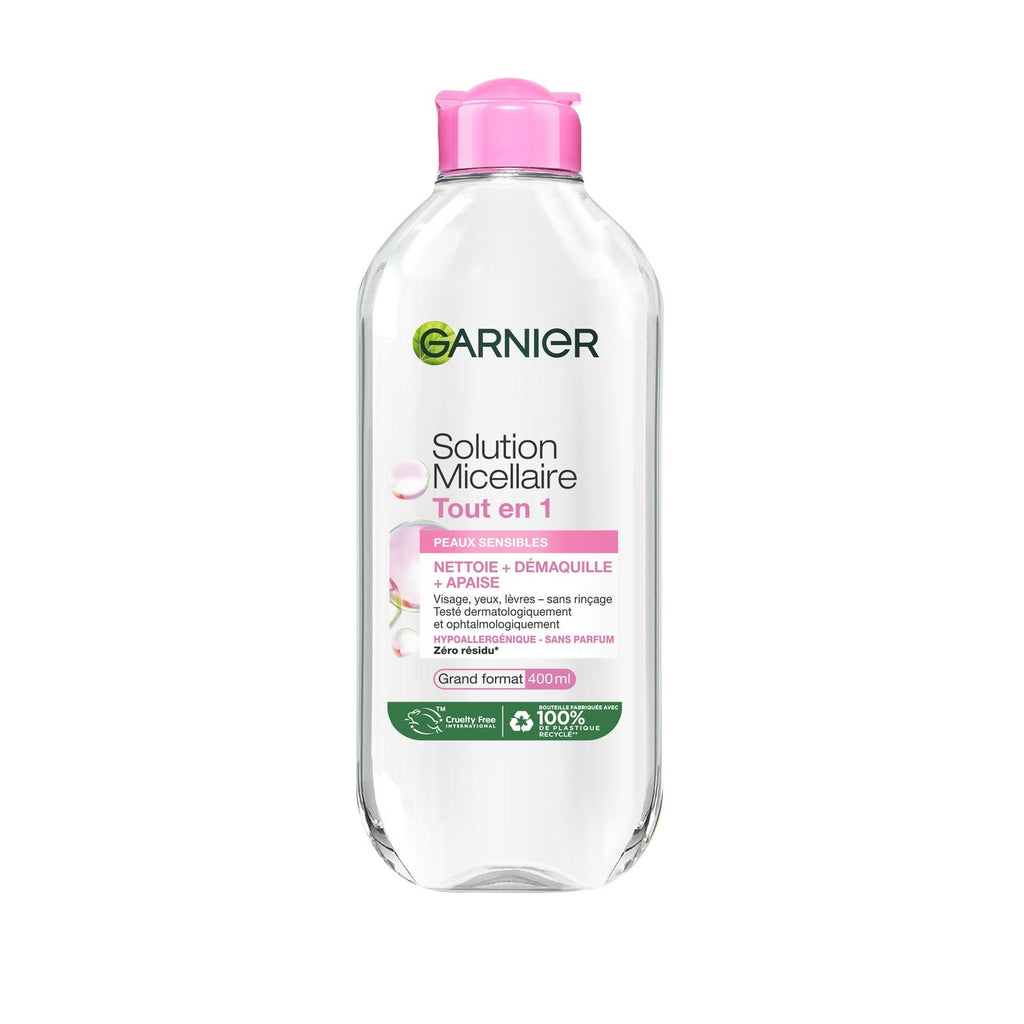 Garnier SkinActive Eau Micellaire Nettoyante pour Peaux Sensibles, 400 ml