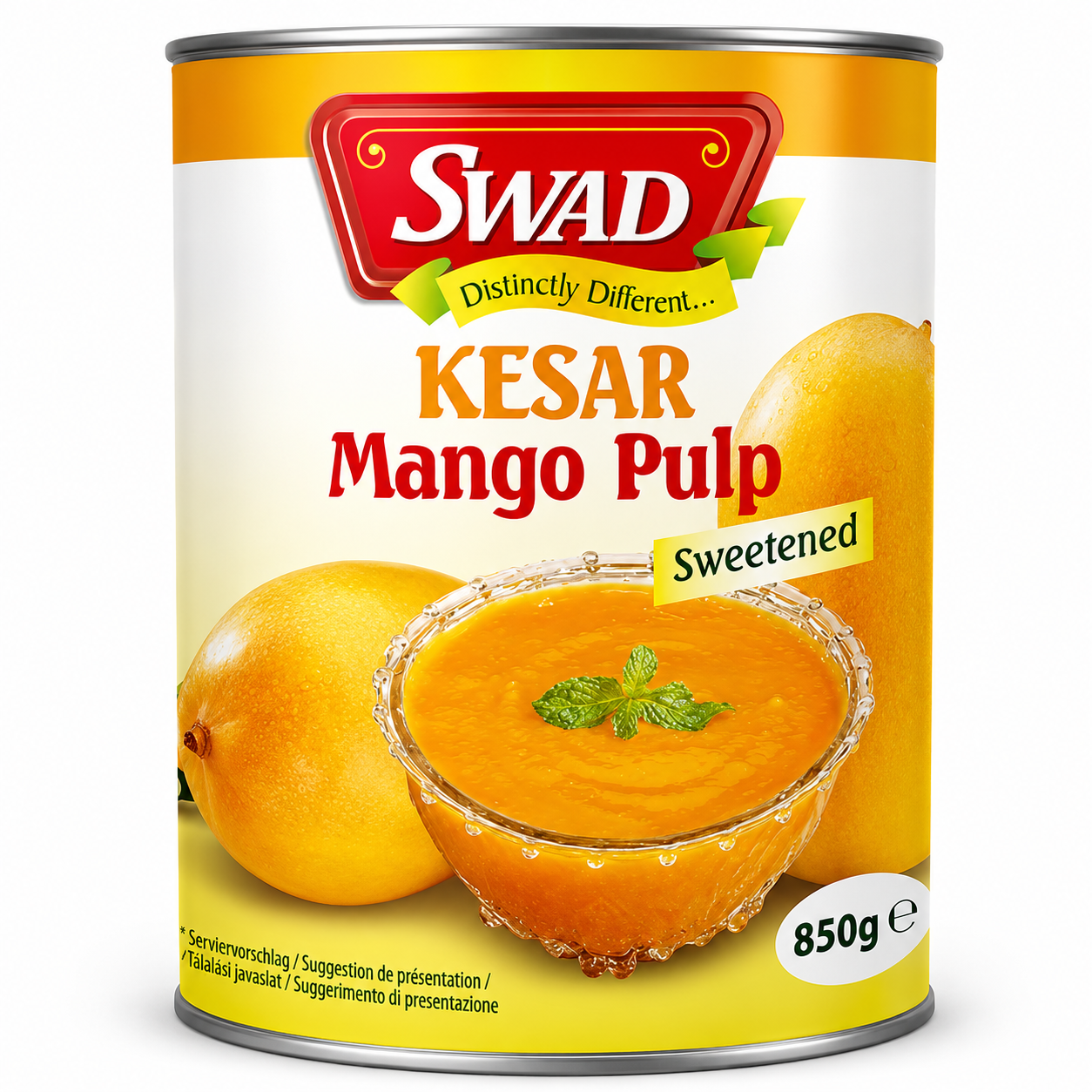 SWAD Pulpe de Mangue Kesar Sucrée SWAD Boîte 850g
