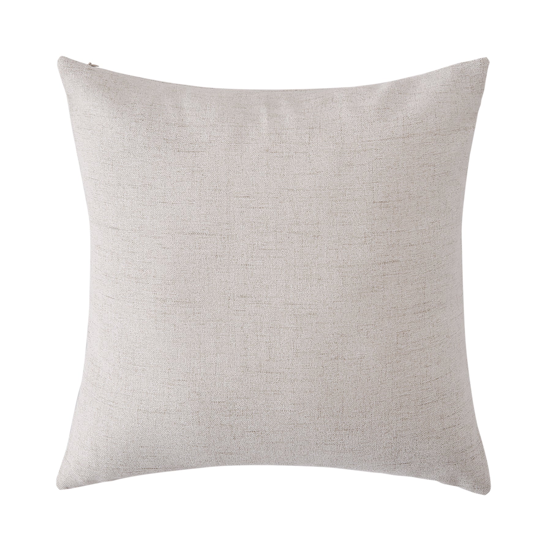 Deconovo Housse de coussin en lumière de lin, coloris crème, 45 x 45 cm, 1 pièce