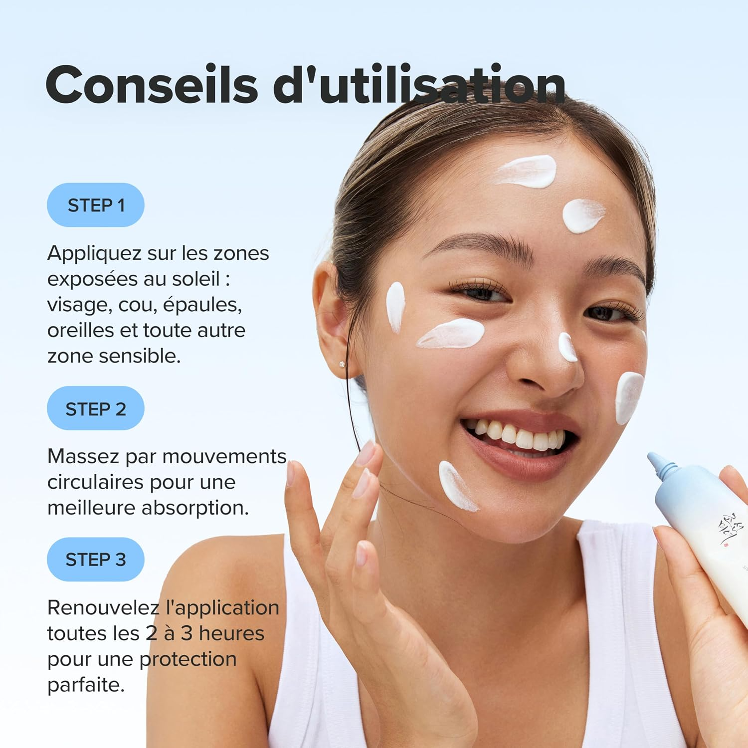 Beauty Of Joseon Sun Relief Aqua-Fresh Crème solaire au riz et vitamine B5, SPF 50+ - 50 ml