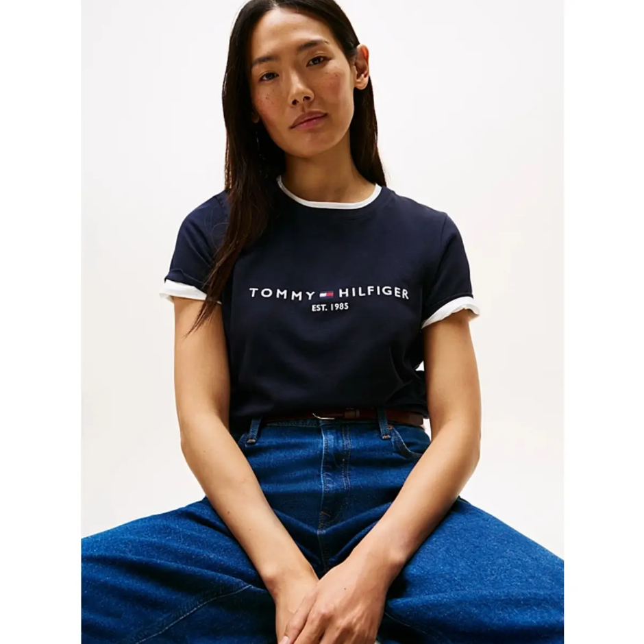Tommy Hilfiger T-shirt Heritage femme Desert Sky - XXS