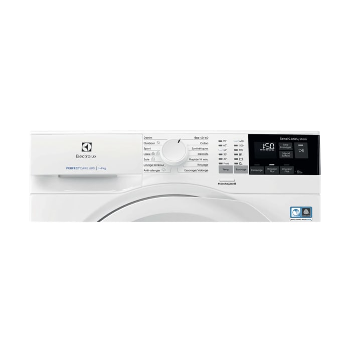 ELECTROLUX EW6F4109RA Lave-linge frontal pose libre - 9 kg - 1400 tours/min - Blanc - Classe A
