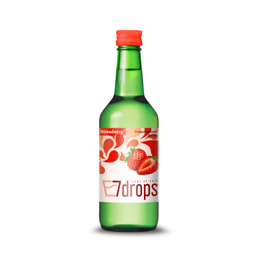 7DROPS Soju à la fraise Alc. 12 % vol - 360 ml