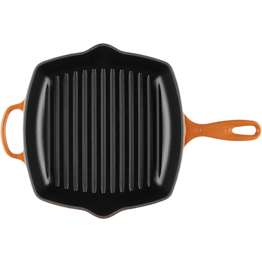 Le Creuset Signature Poêle-gril carrée 26 cm - Rouge (20183260900422)