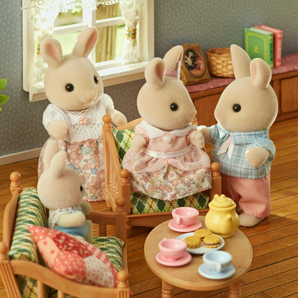 Sylvanian Families Set de Figurines Famille Lapin Lait