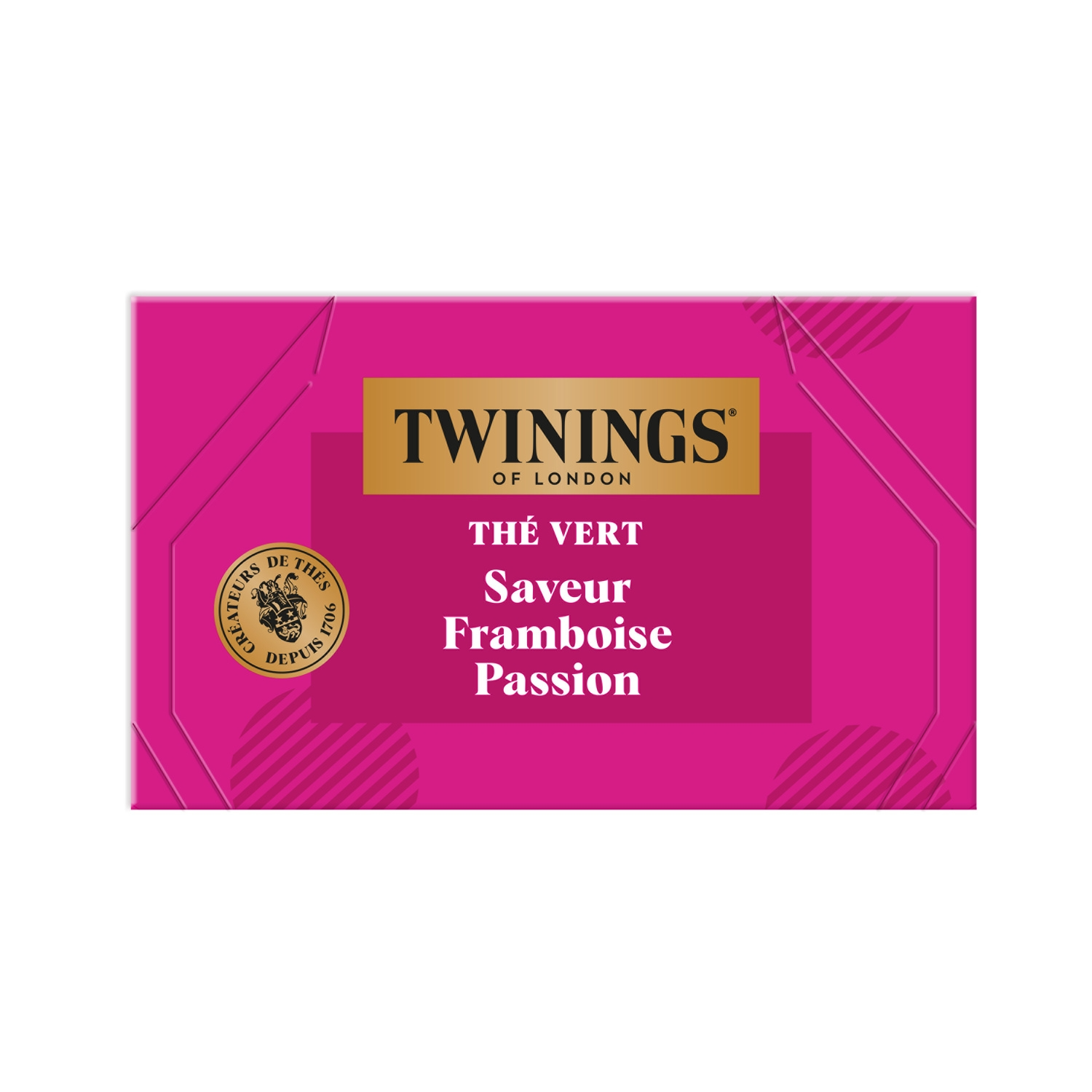 Twinings Thé vert framboise passion, 20 sachets, 32 g