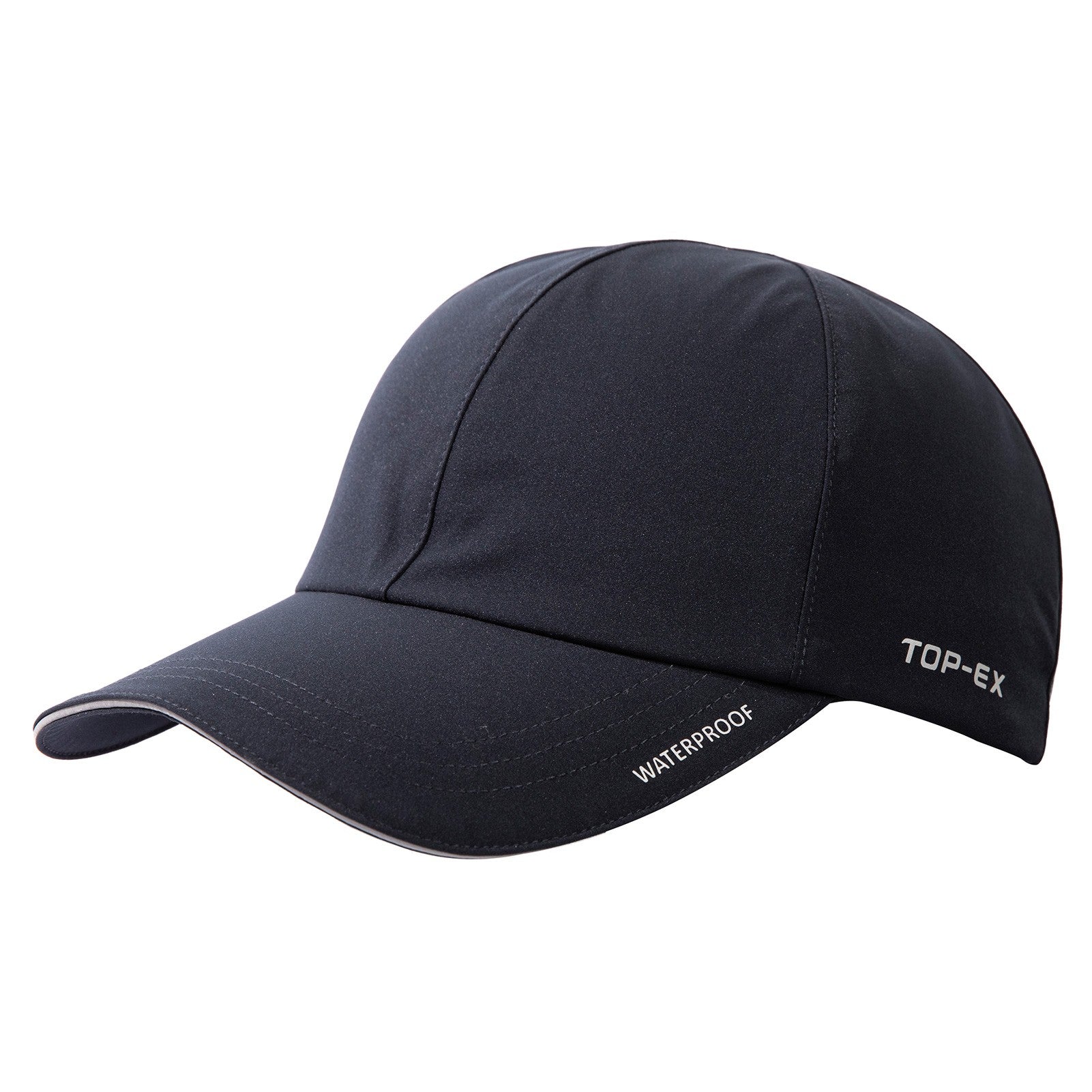 TOP-EX Casquette de course imperméable haute performance Tous temps Style baseball souple Urban Storm M/L Bleu marine