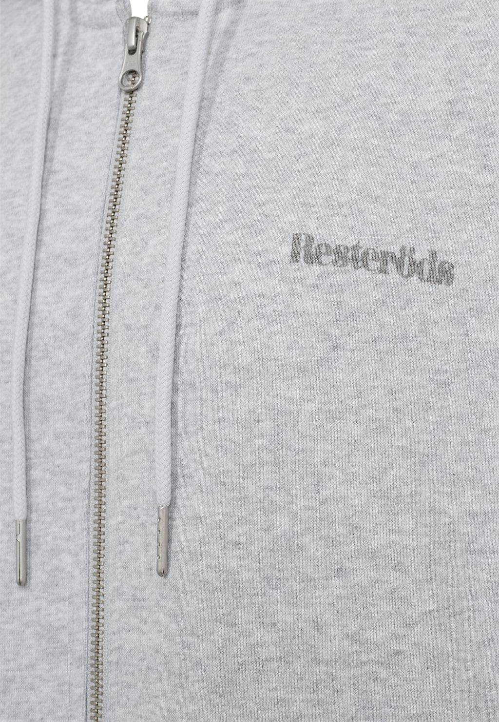 Resteröds Rick Hoodie Zip Gris clair chiné S