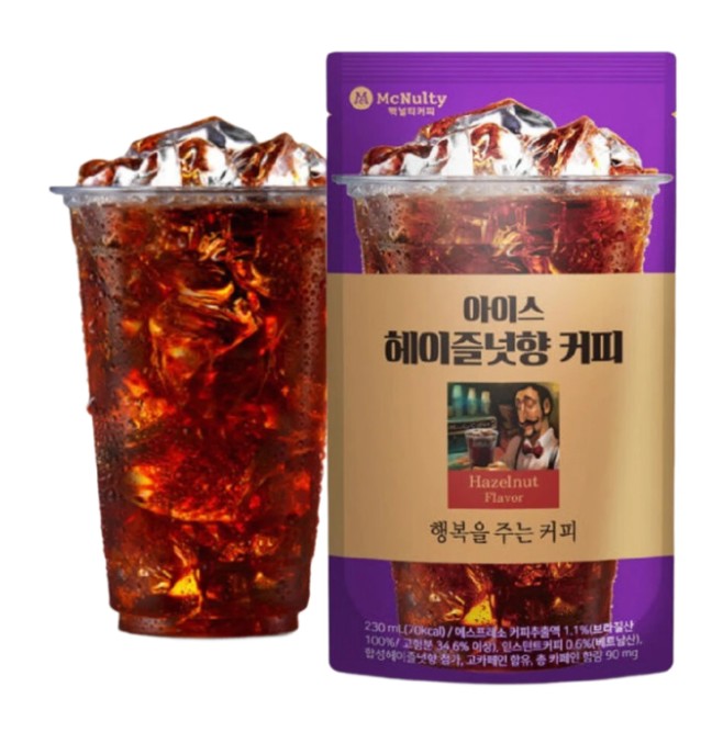 McNulty Café Americano glacé saveur noisette - 190 ml