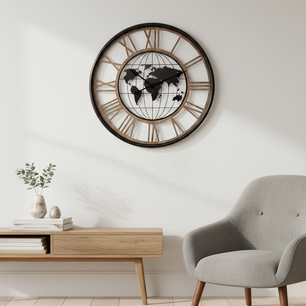 Atmosphera Horloge Alessio en métal - diamètre 67 cm