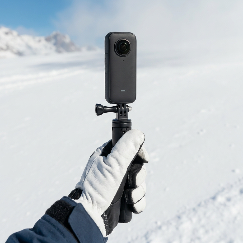 Insta360 X4 Air - Caméra 360° 8K légère de 165 g, effet perche à selfie invisible, objectifs remplaçables, filmez d'abord puis recadrez ensuite, protection contre le vent intégrée
