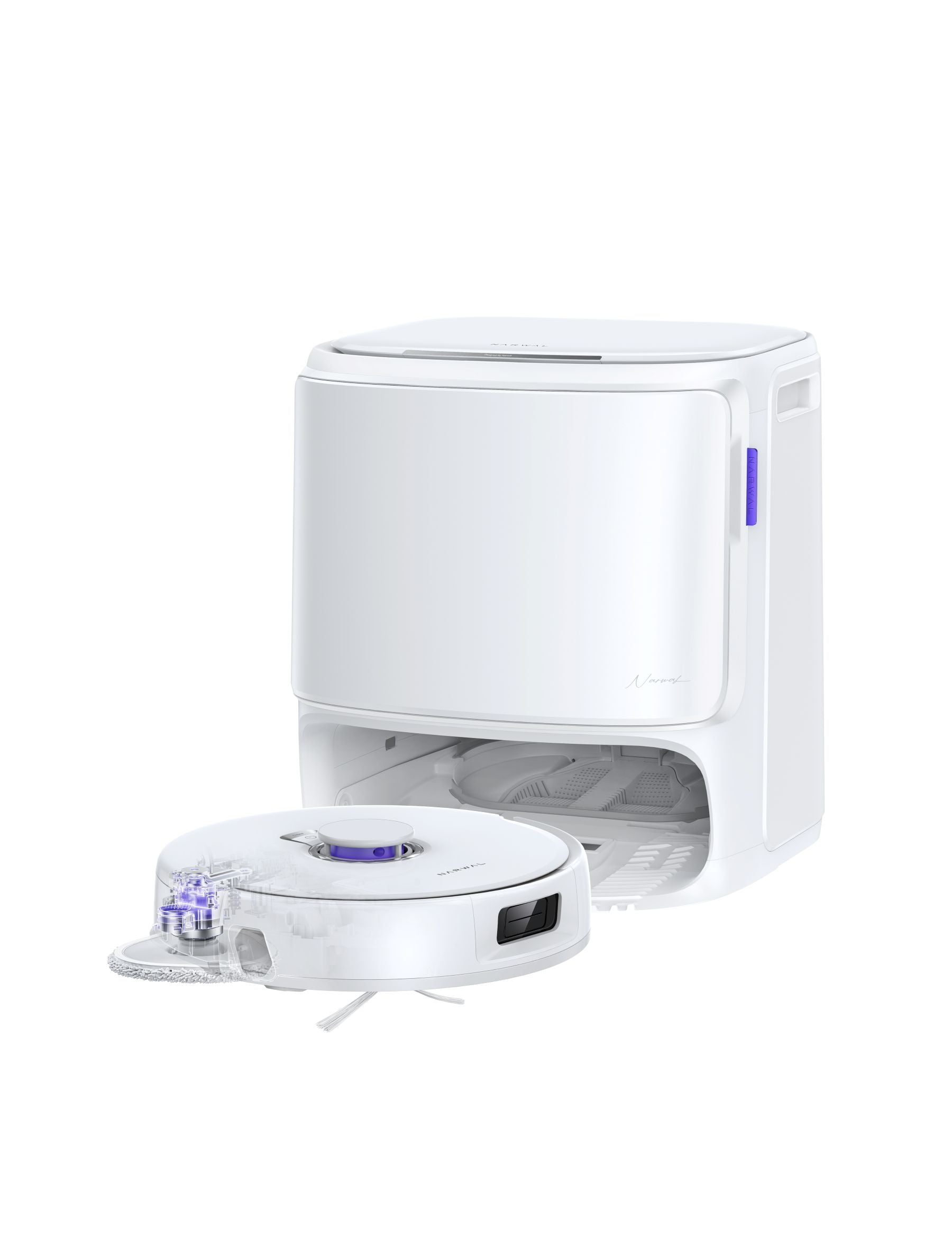 Narwal Freo Z10 Pro Robot aspirateur-laveur 18 500 Pa avec station d’auto-nettoyage - Blanc