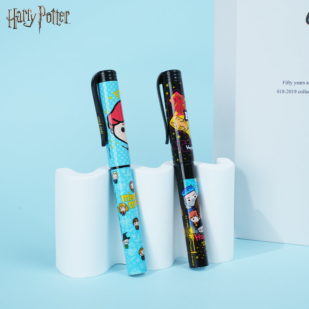 Warner Bros. Lot de 4 stylos Harry Potter sous licence officielle mini-personnages mignons Monde des sorciers papeterie de collection cadeau