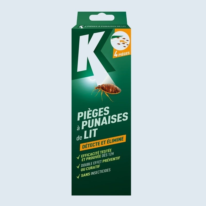 K Piège de détection de punaises de lit, Piège à colle, 2 pièges