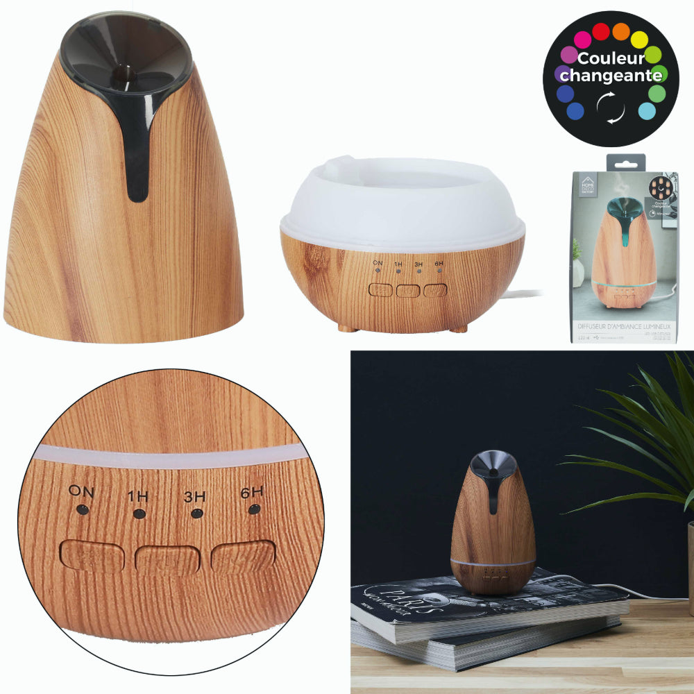 Diffuseur USB Effet Bois 120 ml