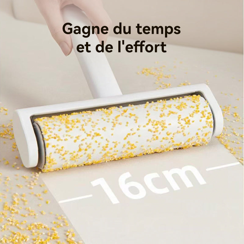 JORDAN&JUDY Grand papier adhésif anti-poussière 16 cm, déchirable, pour utilisation avec un rouleau anti-poussière, 360 feuilles (6 rouleaux de papier adhésif)