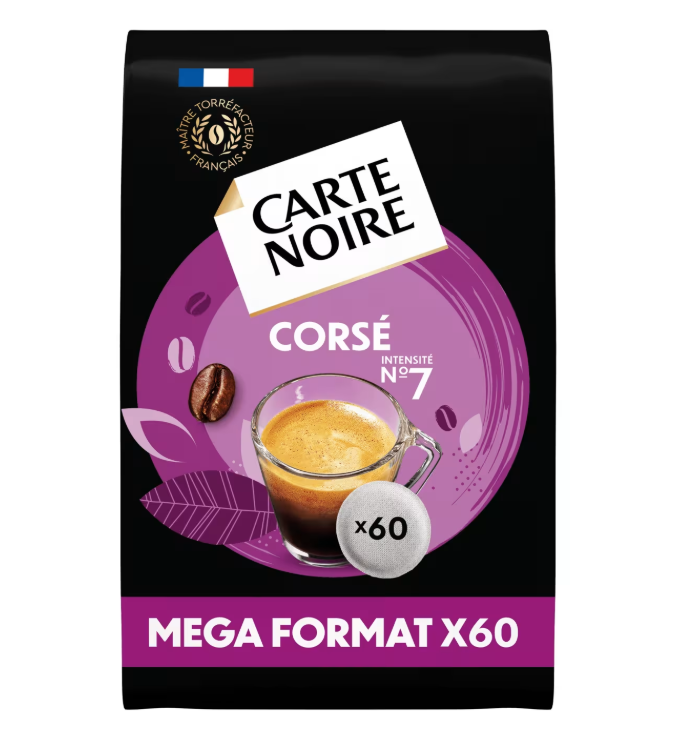 CARTE NOIRE - Corsé N°7 - 60 Dosettes