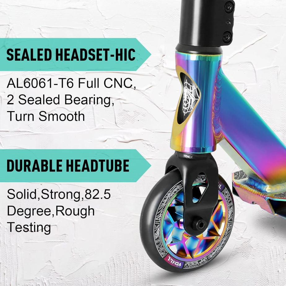 VOKUL K1 Pro Trottinette freestyle pour débutants à partir de 8 ans - Neo