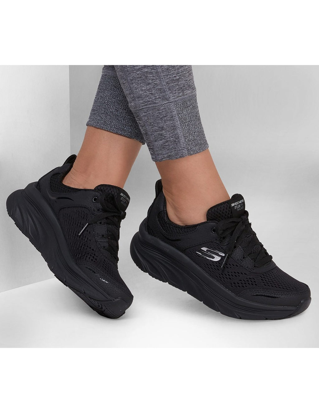 SKECHERS Relaxed Fit : D'Lux Walker - Infinite Motion Noir