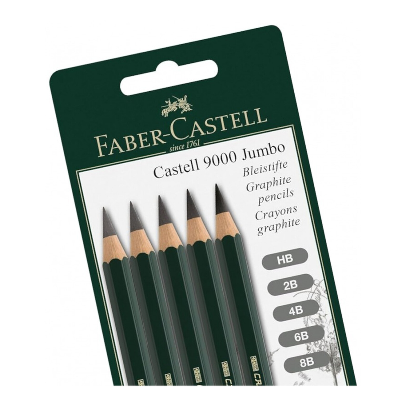 Faber-Castell Crayon graphite Castell 9000 Jumbo BC