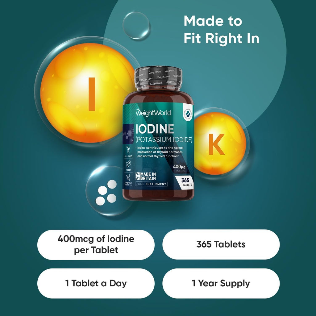 WeightWorld Iode 400 µg 365 comprimés