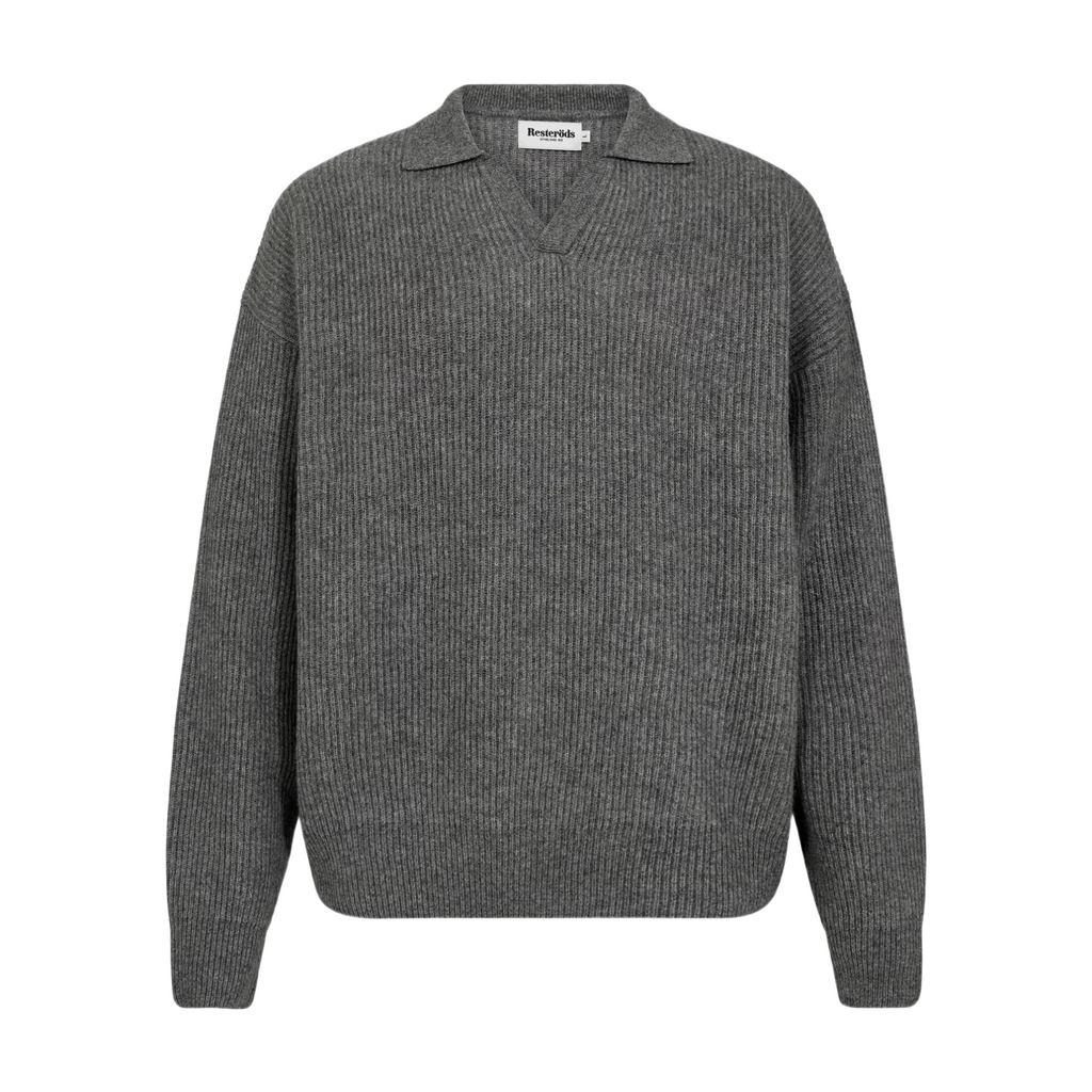 Resteröds Kane Polo Gris clair chiné M