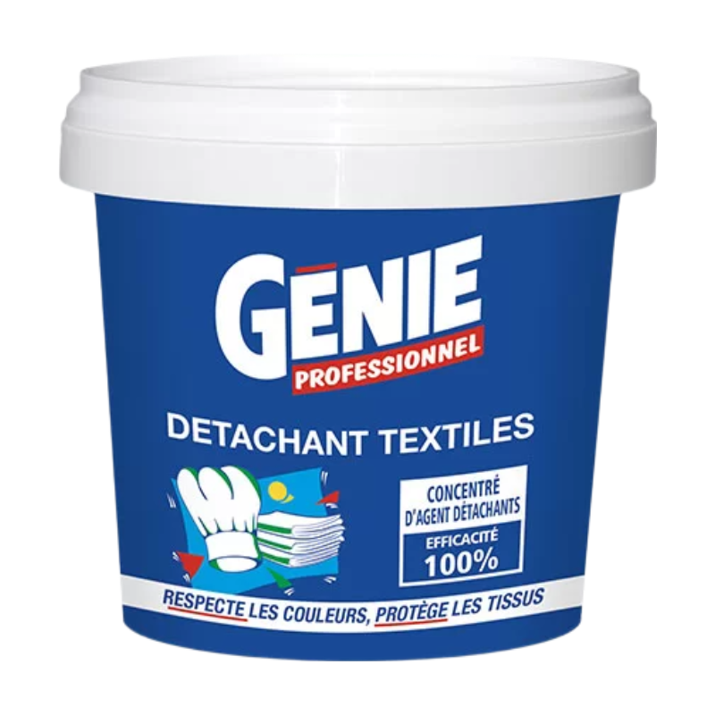 GENIE Détachant textile en poudre professionnel à l'oxygène actif activateur à froid 1 kg