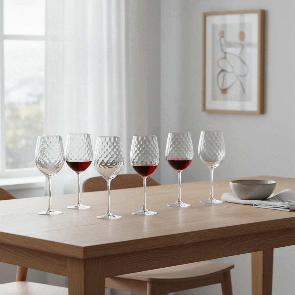 BJÖRN Lot de 6 verres à pied STEN - 36 cl