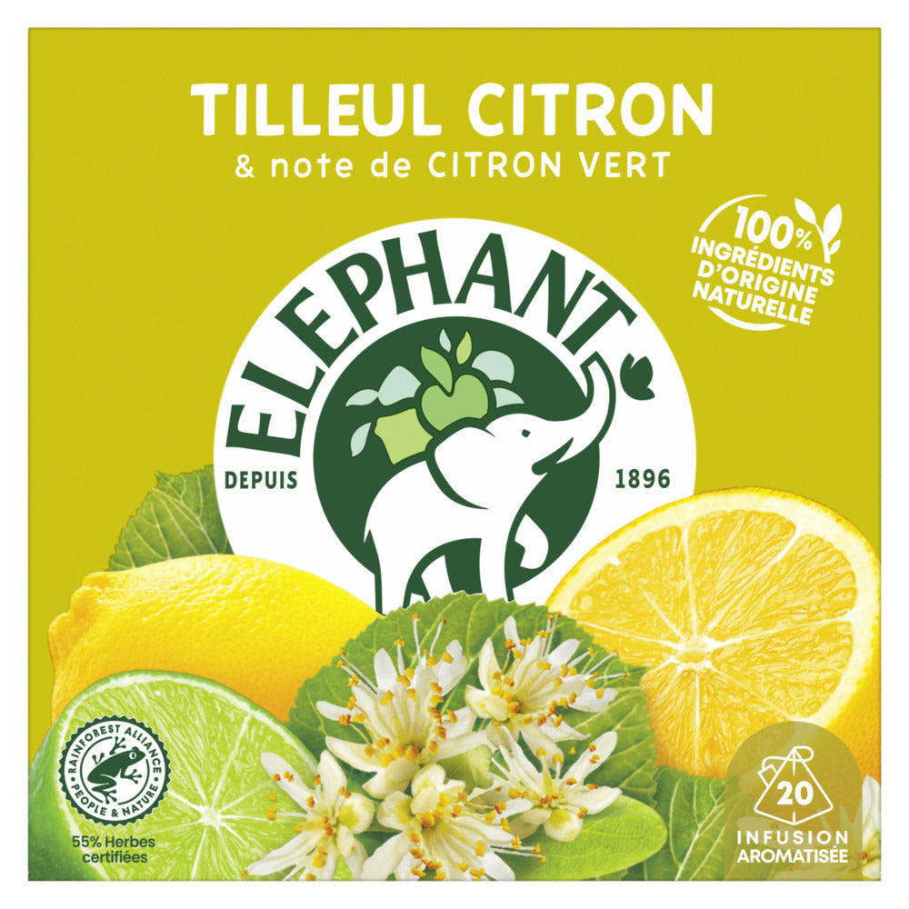ELEPHANT Infusion Tilleul Citron x20 28g