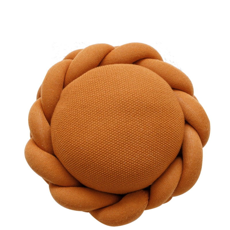 MEROPE, Coussin couronne en acrylique, 40x40 cm, orange, 1 pack