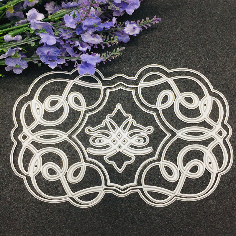 Motifs découpés au métal, gabarits métalliques artistiques, adaptés à la création de bordures pour cartes, scrapbooking DIY, arts du papier et gaufrage de dentelle.
