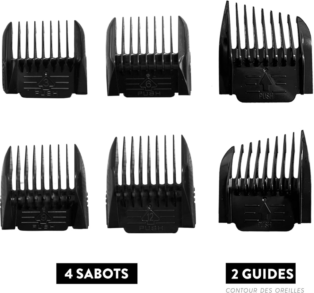 Jean Louis David Digital Clipper – Tondeuse Cheveux & Barbe Sans Fil, 25 Hauteurs de Coupe, Écran Digital
