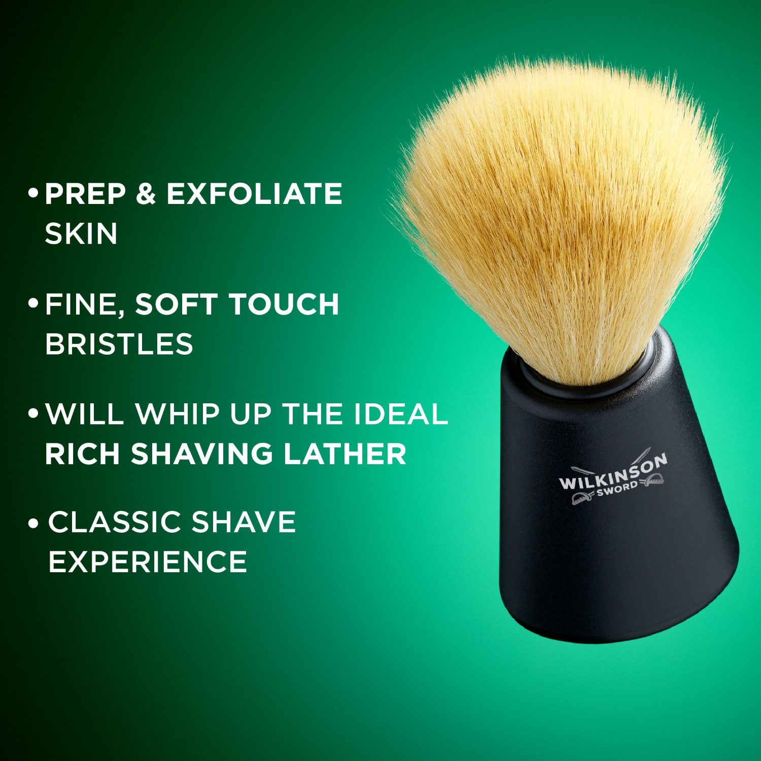WILKINSON SWORD Classic - Blaireau de Rasage Pour Homme - 1 Unité