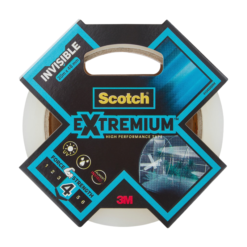 Scotch®Toile de Réparation Extremium™ INVISIBLE Transparent 20m x 48 mm