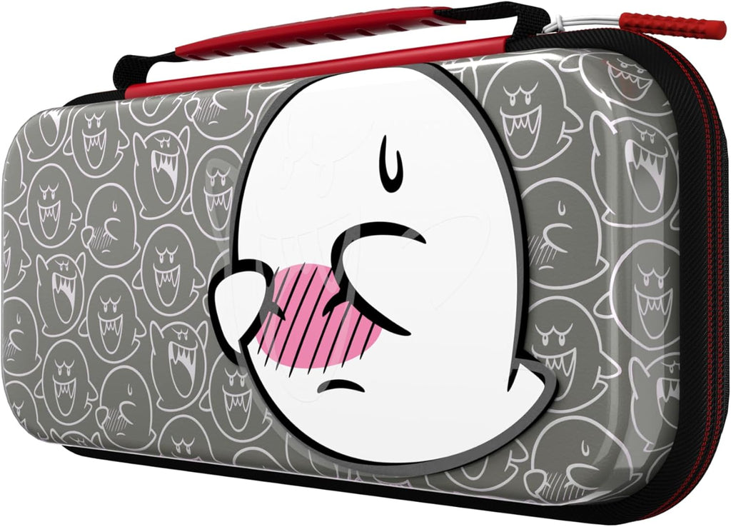 PDP Housse de protection Trave Case pour Nintendo Switch, Switch Lite et Switch OLED - Licence officielle - Gris - Motif Boo Hoo Glow qui brille dans le noir