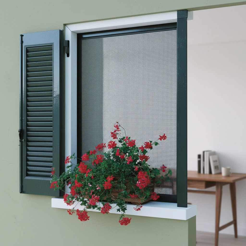 TENAX Moustiquaire en plastique gris - 1 x 5 m