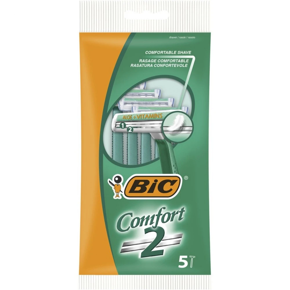 BIC Comfort 2 Rasoirs - 5 pièces