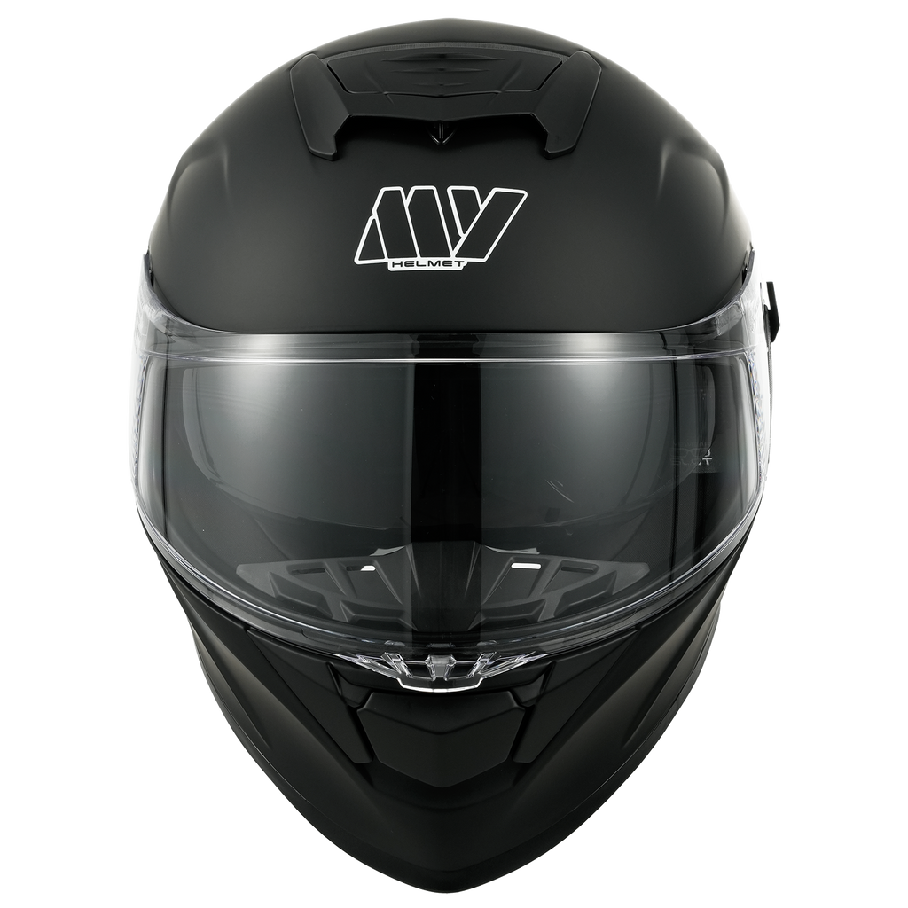 MY-936 Casque de moto intégral, avec visière solaire, approuvé ECE 22.06, unisexe pour hommes et femmes, noir mat, taille XXL