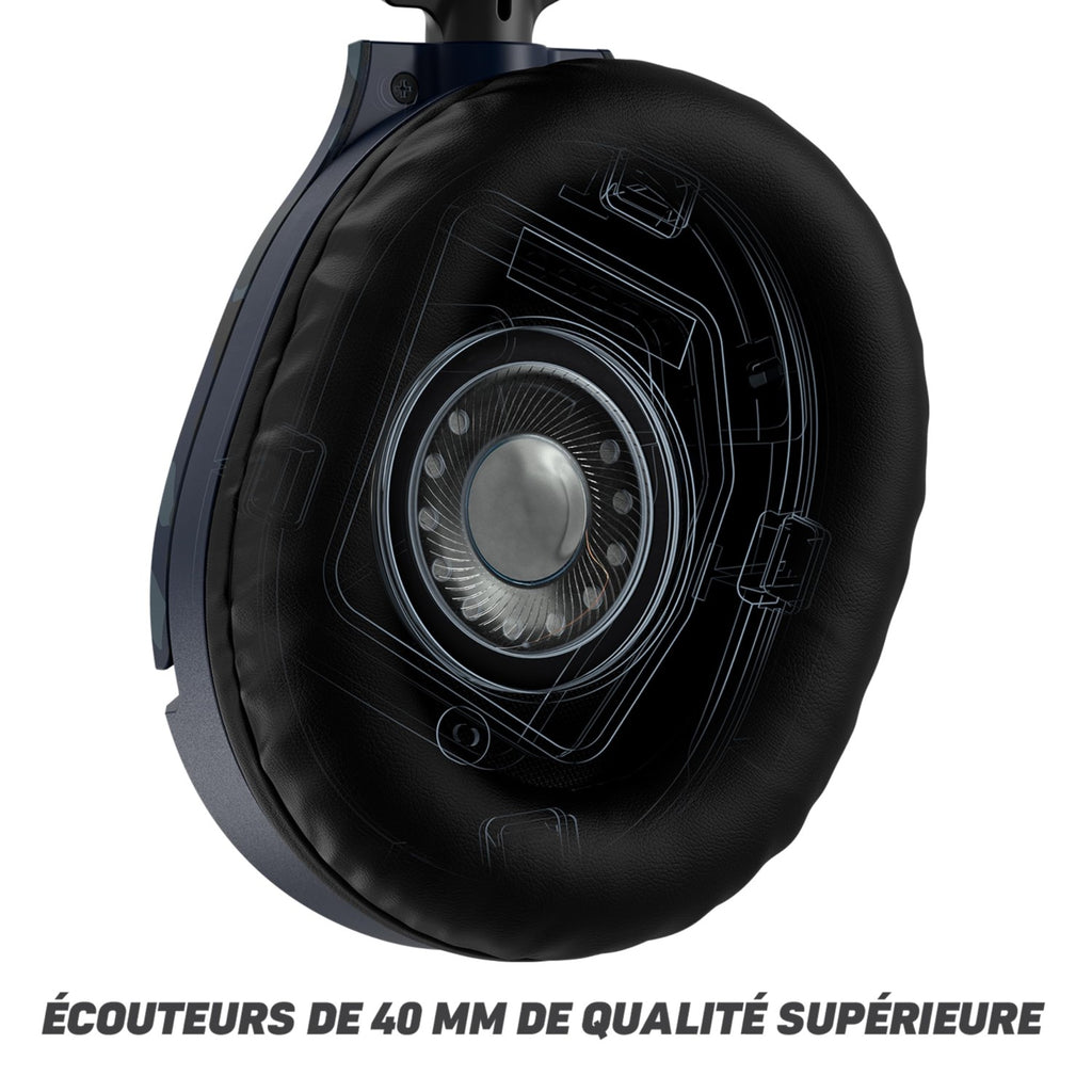 TURTLE BEACH Recon 70 Casque Gaming Filaire (Prise 3.5mm) - Micro Muet par Basculement - PC, PS5, Xbox Series X|S, Switch 2 & Plus - Camouflage Bleu
